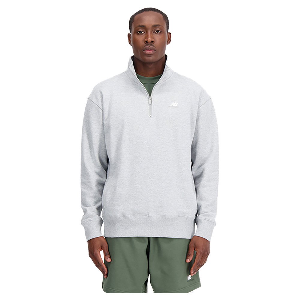 New Balance Athletics Remastered French Terry Half Zip Sweatshirt Weiß M Mann von New Balance