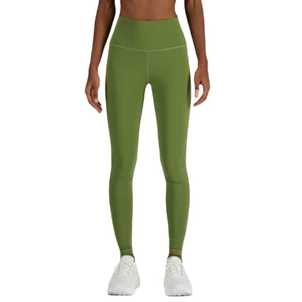 New Balance Athletics Sleek 27 High Rise Legging Damen (Oliv XL ) Laufbekleidung von New Balance