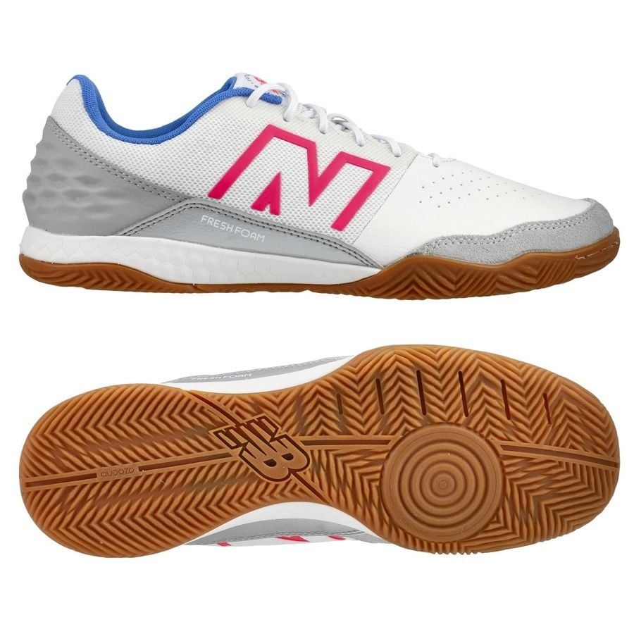 New Balance Audazo V6 Command IN - Weiß/Pink von New Balance