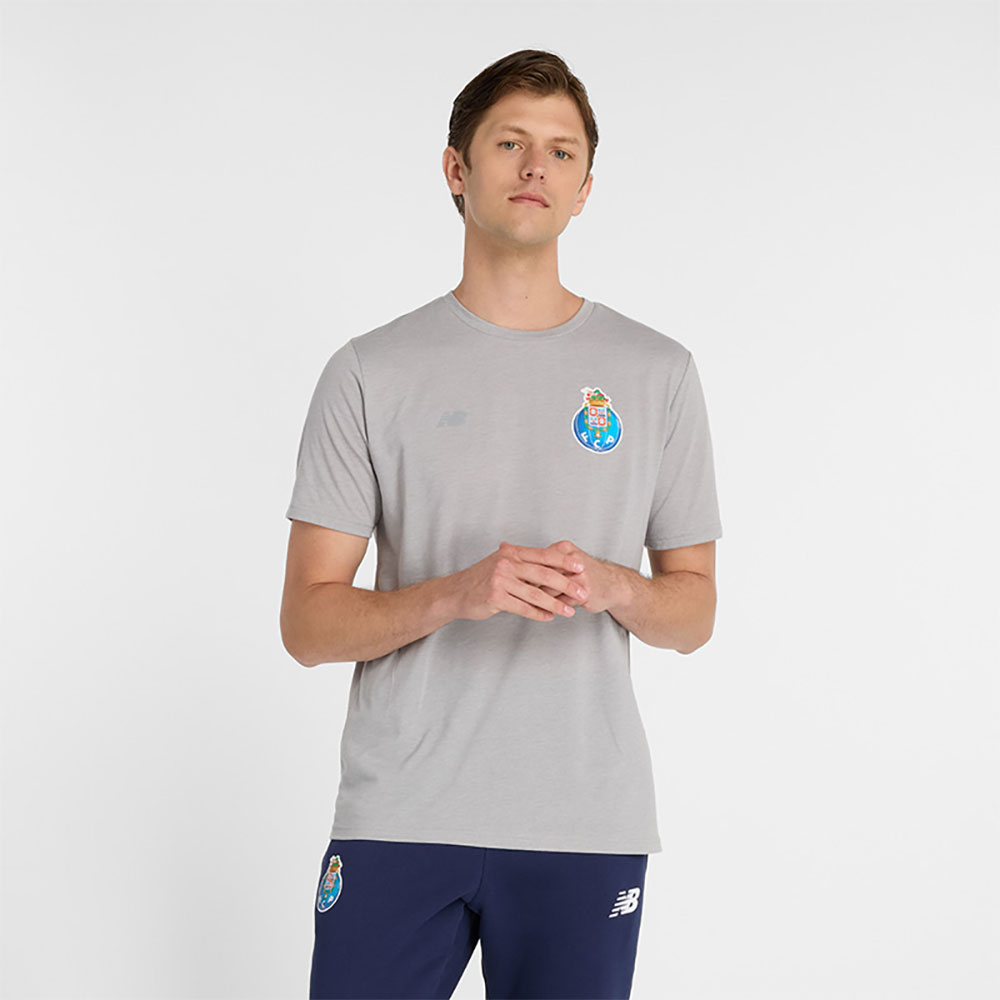 New Balance Fc Porto Graphic Heathertech Short Sleeve T-shirt Grau XL von New Balance