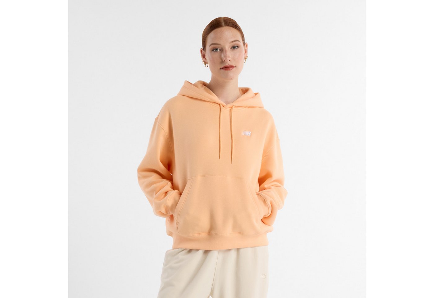 New Balance Funktionsshirt NEW BALANCE Sport Essentials Fleece Hoodie Orange von New Balance