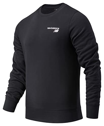 New Balance Herren NB Classic Core Fleece Crew Top, Schwarz, M von New Balance