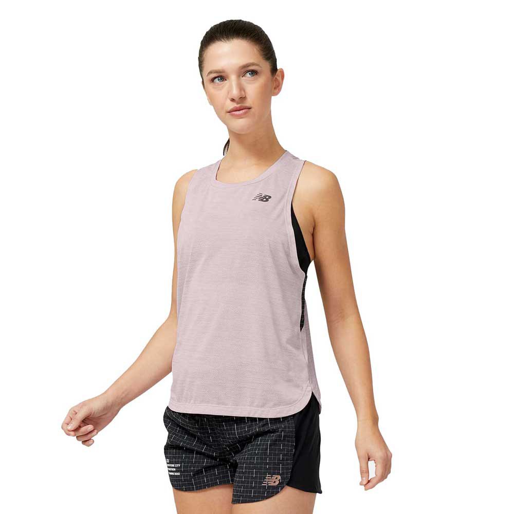 New Balance Impact Luminous Sleeveless T-shirt Rosa L Frau von New Balance