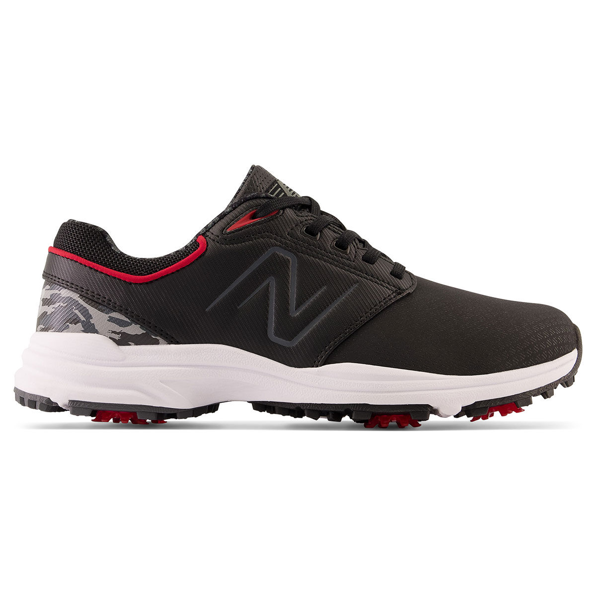 New Balance Men's Black Waterproof Brighton Spiked Golf Shoes, Size: 8.5 | American Golf von New Balance