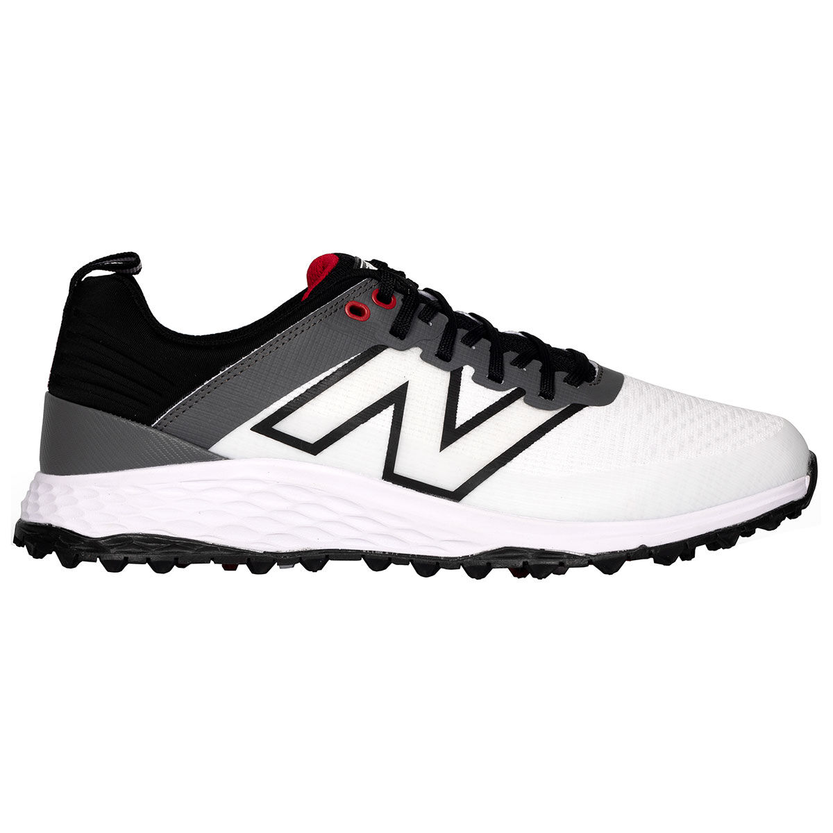 New Balance Men's Fresh Foam Contend V2 Waterproof Spikeless Golf Shoes, Mens, White/black, 8 | American Golf von New Balance