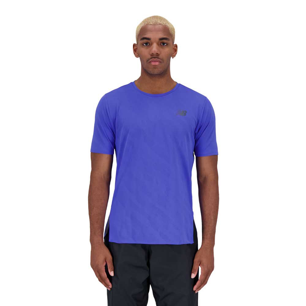 New Balance Q Speed Jacquard Short Sleeve T-shirt Blau M Mann von New Balance