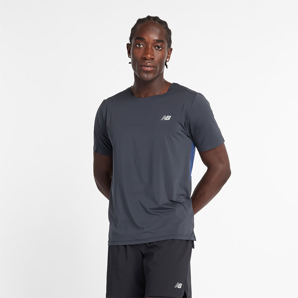 New Balance Race Day Short Sleeve T-shirt Grau L Mann von New Balance