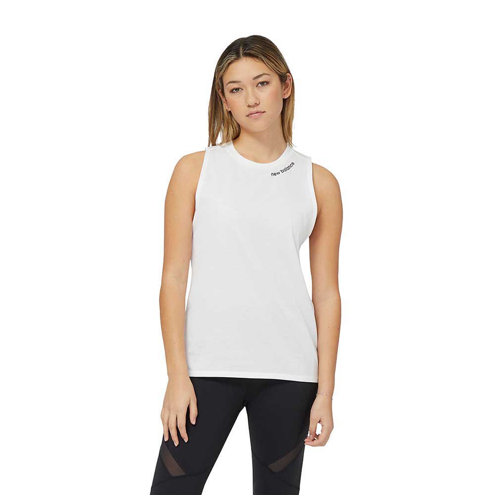 New Balance Relentless Heathertech Sleeveless T-shirt Weiß M Frau New Balance Relentless Heathertech Sleeveless T-shirt Weiß M Frau von New Balance