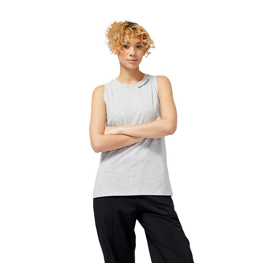 New Balance Relentless Heathertech Sleeveless T-shirt Grau S Frau New Balance Relentless Heathertech Sleeveless T-shirt Grau S Frau von New Balance