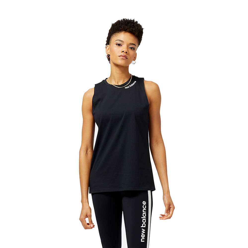 New Balance Relentless Heathertech Sleeveless T-shirt Schwarz XS Frau New Balance Relentless Heathertech Sleeveless T-shirt Schwarz XS Frau von New Balance
