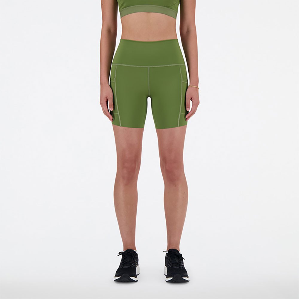 New Balance Sleek Pocket 6´´ Shorts Grün XS Frau von New Balance