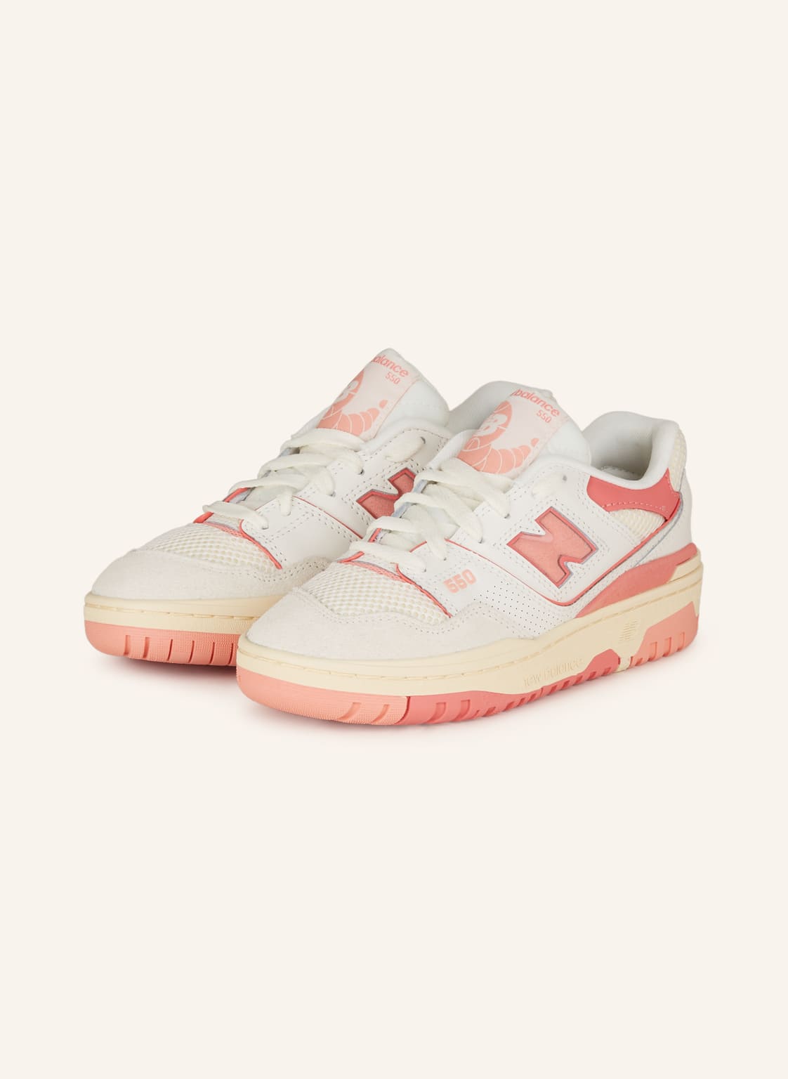 New Balance Sneaker 550 weiss von New Balance