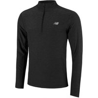 New Balance Space Dye 1/4 Zip Longsleeve Herren in schwarz, Größe: XL von New Balance