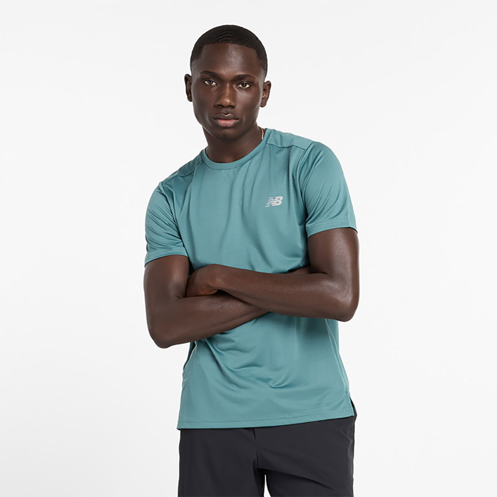 New Balance Sport Essentials Short Sleeve T-shirt Blau S Mann von New Balance