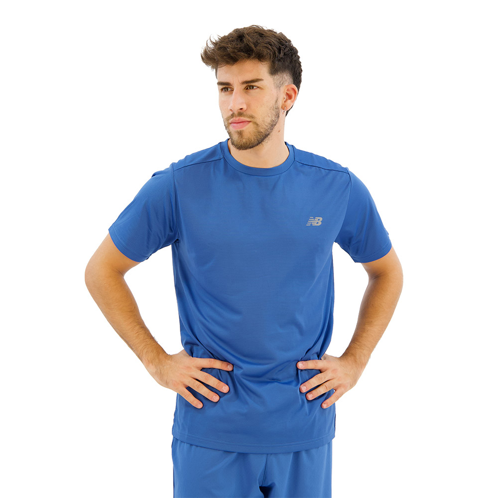 New Balance Sport Essentials Short Sleeve T-shirt Blau XL Mann von New Balance