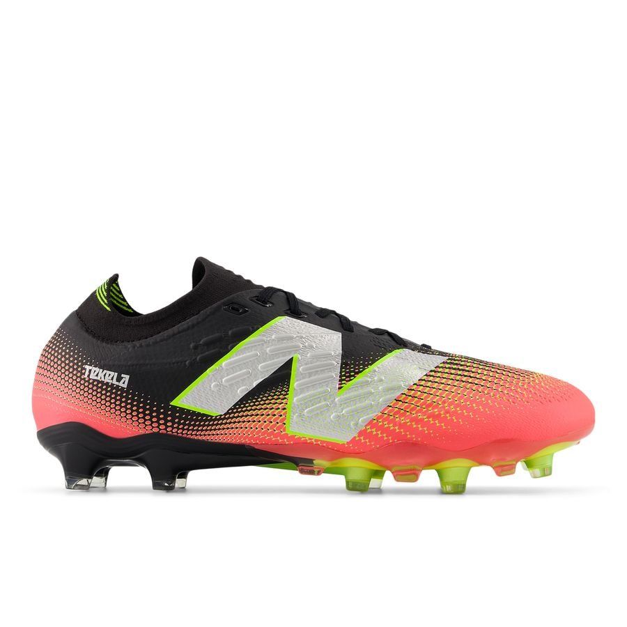 New Balance Tekela V4 Pro Low FG Flash Point - Schwarz/Rot/Silber von New Balance