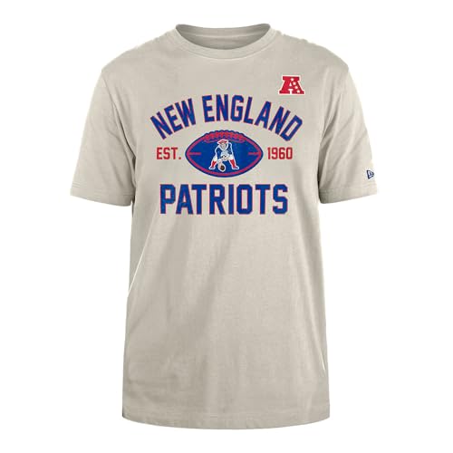 NEW ENGLAND PATRIOTS New Era Cap NFL Regular T-Shirt Distressed Screenprint Team Graphic Stone Unisex von New England Patriots