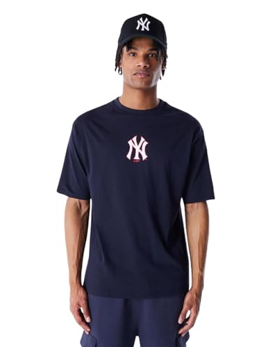 MLB World Series Oversized T-Shirt New York Yankees Navy Whitete von New Era