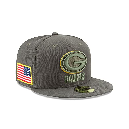 New Era 59Fifty Cap - Salute to Service Green Bay Packers Oliv, Gr. 7 5/8 - (60,6cm) von New Era