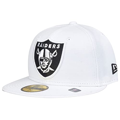 New Era 59Fifty Cap - XL Logo Las Vegas Raiders weiß - 7 1/4 von New Era