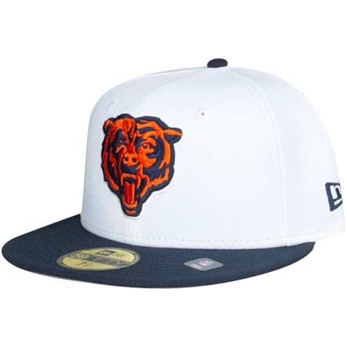 New Era 59Fifty Fitted Cap - Chicago Bears Head weiß - 7 1/4 von New Era