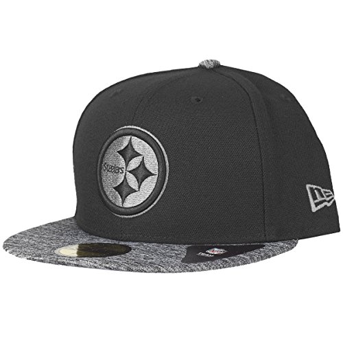 New Era 59Fifty Fitted Cap - Grey II Pittsburgh Steelers 718 von New Era