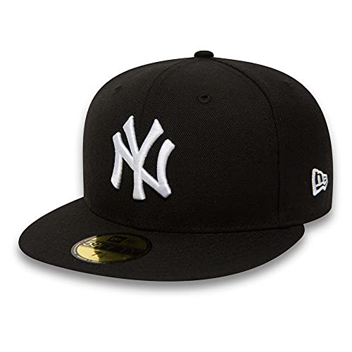New Era New York Yankees MLB Basic Black Base Black White 59Fifty Cap - 7 3/4-62cm (XXL) New Era New York Yankees MLB Basic Black Base Black White 59Fifty Cap - 7 3/4-62cm (XXL) von New Era
