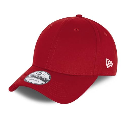 New Era NE Basic Blank Rot Verstellbare 9Forty Cap - One-Size von New Era