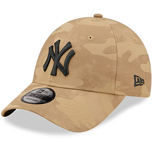 New Era 9Forty Strapback Cap - New York Yankee wheat camo von New Era