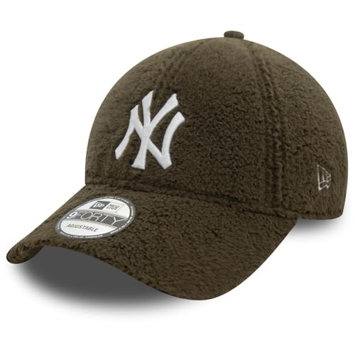 New Era 9Forty Strapback Sherpa Cap - Borg NY Yankees Oliv von New Era