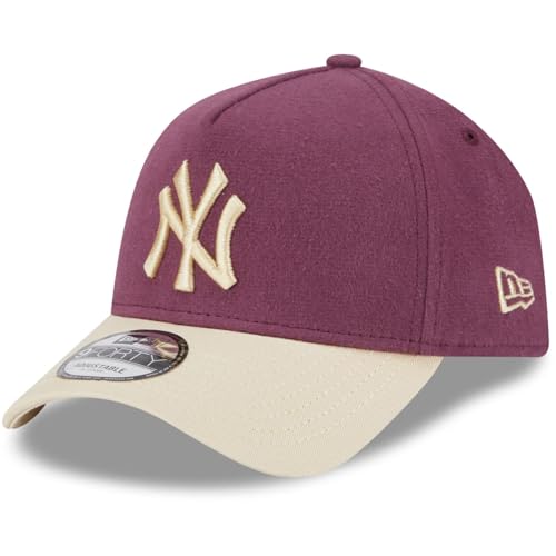 New Era A-Frame 9Forty Cap Moleskin New York Yankees Maroon von New Era