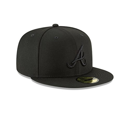 New Era Atlanta Braves MLB BASIC 59 FIFTY FITTED CAP, unisex, Schwarz , 7 1/2 New Era Atlanta Braves MLB BASIC 59 FIFTY FITTED CAP, unisex, Schwarz , 7 1/2 von New Era
