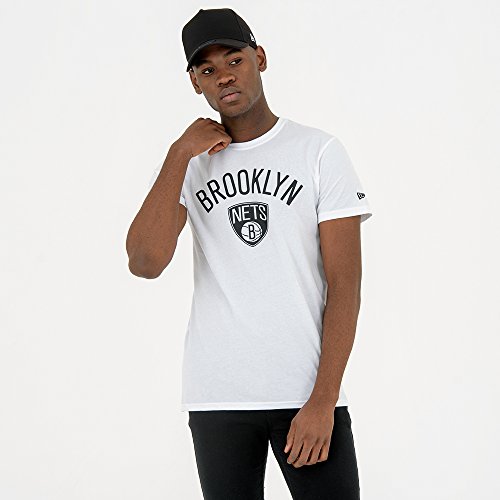 New Era - NBA Brooklyn Nets Team Logo T-Shirt - Wei§ von New Era