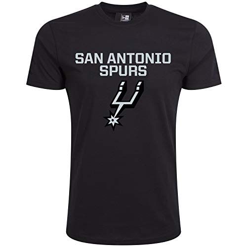 New Era Basic Shirt - NBA San Antonio Spurs schwarz - L von New Era