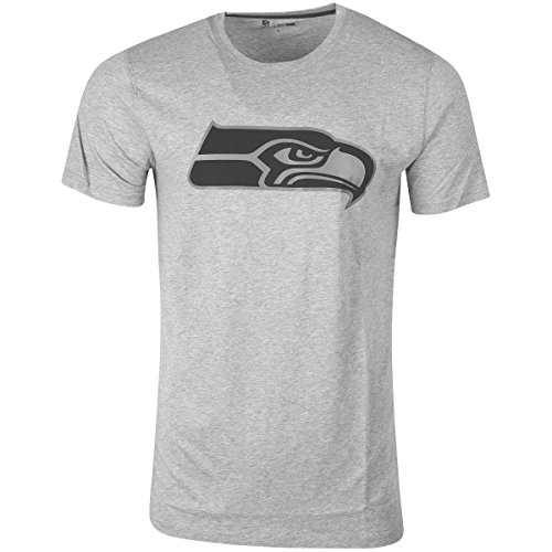 New Era Basic Shirt - NFL Seattle Seahawks Heather grau - M von New Era