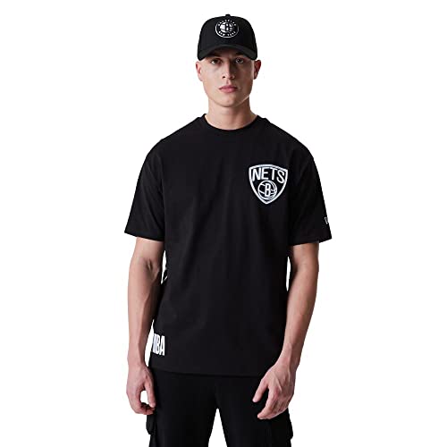 New Era Brooklyn Nets NBA T-Shirt Fanshirt Basketball Oversized Neon Jersey Schwarz - M von New Era