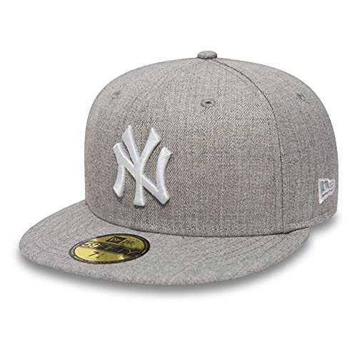 New Era MLB Basic 59Fiftys Cap NY Yankees Heather Grey White, Size:7 1/4 New Era MLB Basic 59Fiftys Cap NY Yankees Heather Grey White, Size:7 1/4 von New Era