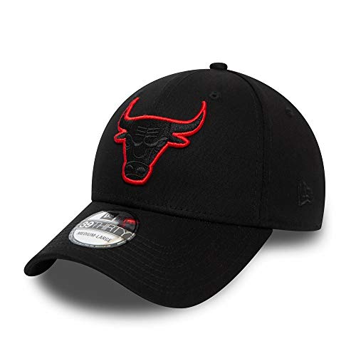 New Era 39Thirty Stretch Cap - Outline Chicago Bulls - XS/S von New Era