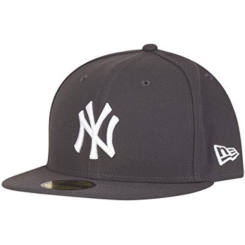 New Era Erwachsene Baseball Cap MŸtze Mlb Basic New York Yankees 59Fifty Fitted,10010761,Grau, 7 5/8 New Era Erwachsene Baseball Cap MŸtze Mlb Basic New York Yankees 59Fifty Fitted,10010761,Grau, 7 5/8 von New Era