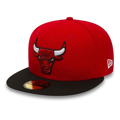 New Era Erwachsene Baseball Cap MŸtze Nba Basic Chicago Bulls 59Fifty Fitted Rot, 7 0/0 von New Era