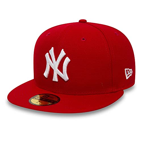 New Era Erwachsene Baseball Cap MŸtze MLB Basic NY Yankees 59 Fifty Fitted Scarlet/White, 7 1/8 New Era Erwachsene Baseball Cap MŸtze MLB Basic NY Yankees 59 Fifty Fitted Scarlet/White, 7 1/8 von New Era