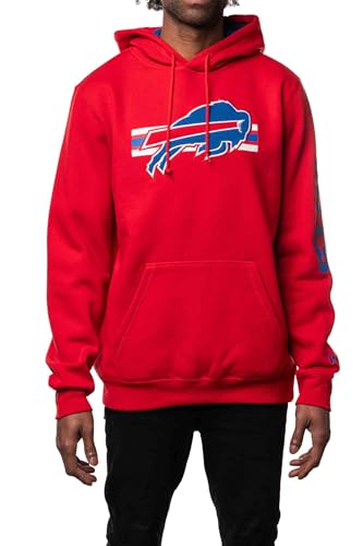 New Era Fleece Hoody - NFL Sideline Buffalo Bills rot - S von New Era