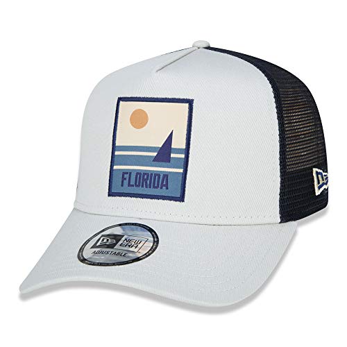 New Era Florida Location Patch Stone A-Frame Adjustable Trucker Cap - One-Size von New Era