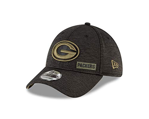 New Era Green Bay Packers NFL On Field 2020 Salute to Service 39Thirty Stretch Cap - L-XL (7 1/8-7 5/8) von New Era