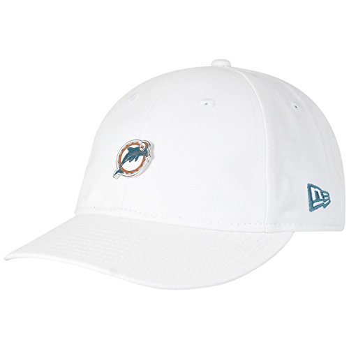 New Era Herren 9FIFTY NFL Badge Miami Dolphins Cap, Weiß, S/M von New Era