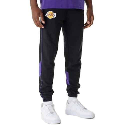 New Era Herren NBA Color Insert Jogger Loslak Blktrp Los Angeles Lakers Sweatpants, Schwarz, S EU von New Era