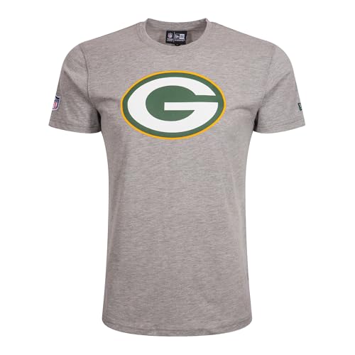 New Era Green Bay Packers NFL Teamlogo Heather Grey - M von New Era