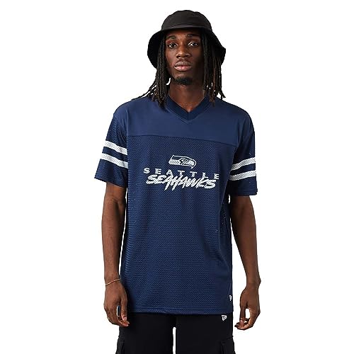 New Era Herren nfl script lasrai T Shirt, Dk Blue, L EU von New Era