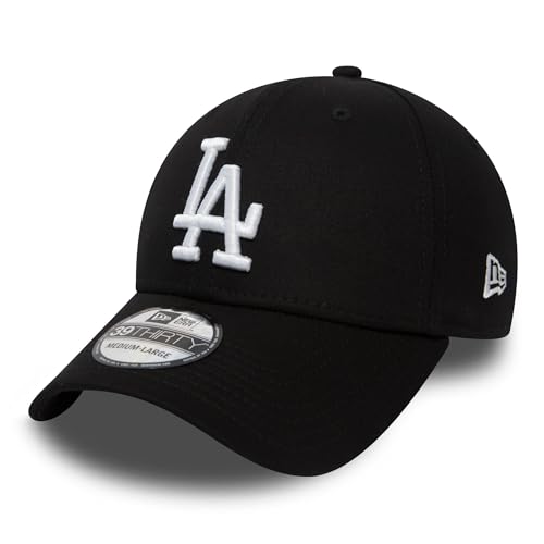 New Era - MLB Los Angeles Dodgers League Essential 39Thirty Stretch Cap Farbe Schwarz, Größe L-XL von New Era