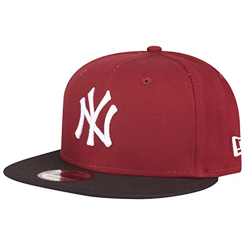 New Era Colour Block 9Fifty Snapback Cap NY Yankees Rot Schwarz, Size:M/L von New Era